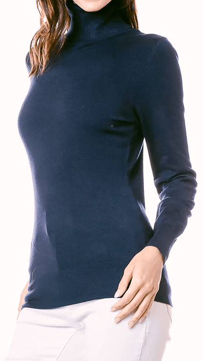 Clarissa Lightweight Long Sleeve Turtleneck Sweater(4 COLORWAYS) by www.thehouseofblondie.com