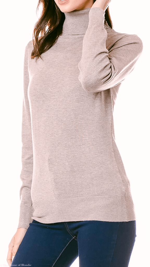 Clarissa Lightweight Long Sleeve Turtleneck Sweater (4 COLORWAYS) by www.thehouseofblondie.com