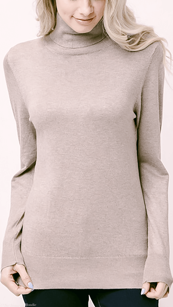 Clarissa Lightweight Long Sleeve Turtleneck Sweater (4 COLORWAYS) by www.thehouseofblondie.com