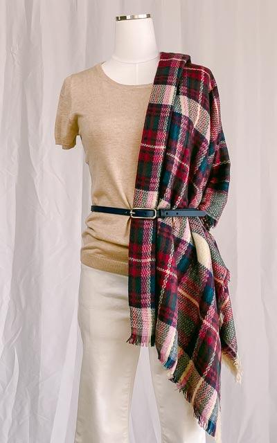 Erica Plaid Oversized Scarf Shawl Blanket by www.thehouseofblondie.com