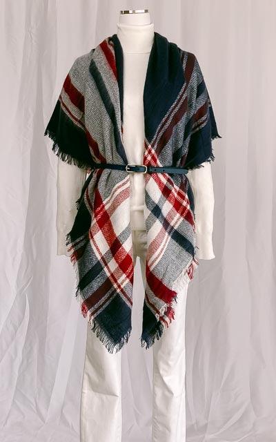 Erin Plaid Oversized Scarf Shawl Blanket by www.thehouseofblondie.com