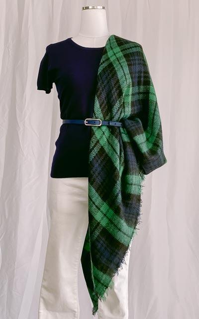 Erisa Plaid Oversized Scarf Shawl Blanket by www.thehouseofblondie.com