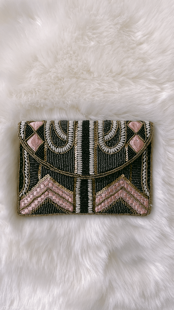 Josephine Beaded Art Deco Clutch Purse by www.thehouseofblondie.com