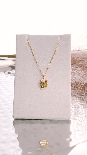 Monstera Leaf Pendant Charm Necklace (SILVER OR GOLD) by www.thehouseofblondie.com