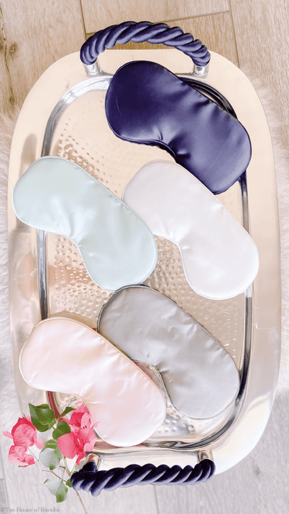 Satin Sleep Eye Mask - (6 Colorways) by www.thehouseofblondie.com