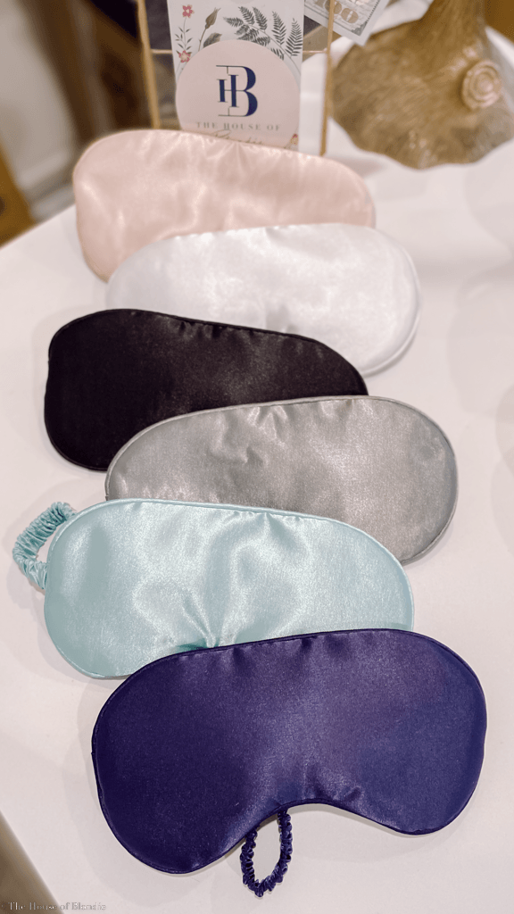 Satin Sleep Eye Mask - (6 Colorways) by www.thehouseofblondie.com